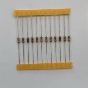 Electronic component: 0.25 watt, 16 ohm resistor.