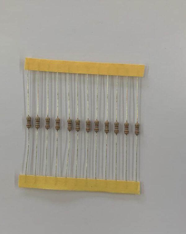 Electronic component: 0.25 watt, 180 ohm resistor.