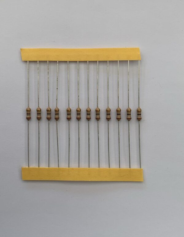 Electronic component: 0.25 watt, 18 ohm resistor.