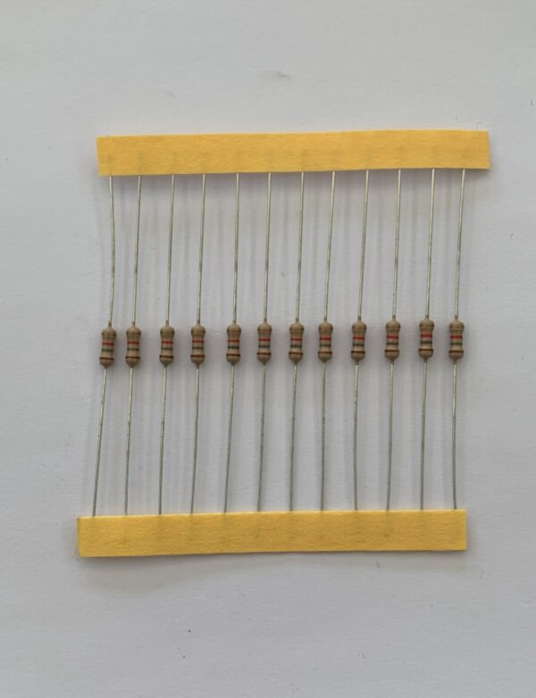 Electronic component: 0.25 watt, 1.8 kohm resistor.