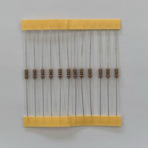 Electronic component: 0.25 watt, 200 ohm resistor.
