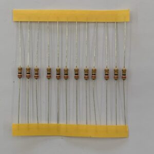 Electronic component: 0.25 watt, 2 ohm resistor.