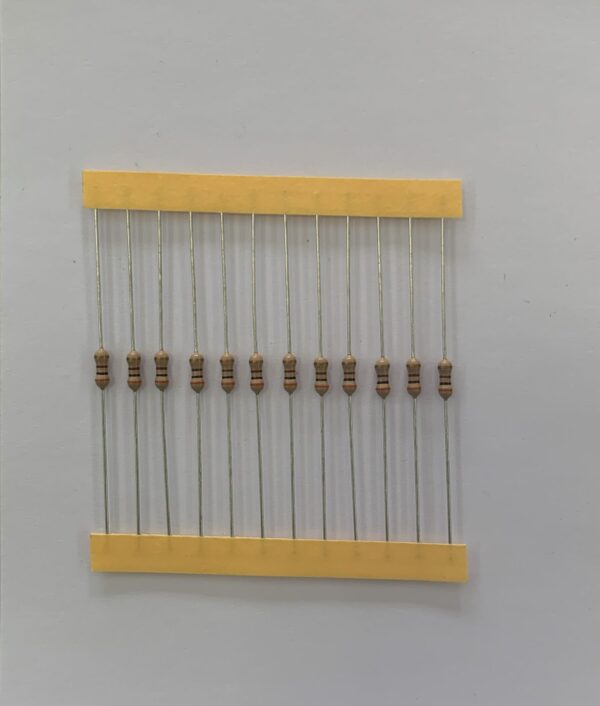 Electronic component: 0.25 watt, 300 ohm resistor.