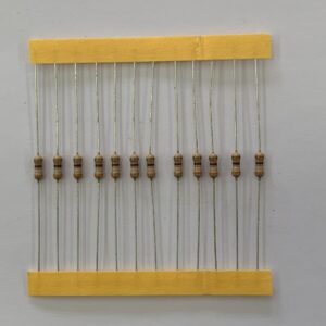 Electronic component: 0.25 watt, 390 ohm resistor.