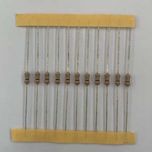 Electronic component: 0.25 watt, 3 ohm resistor.