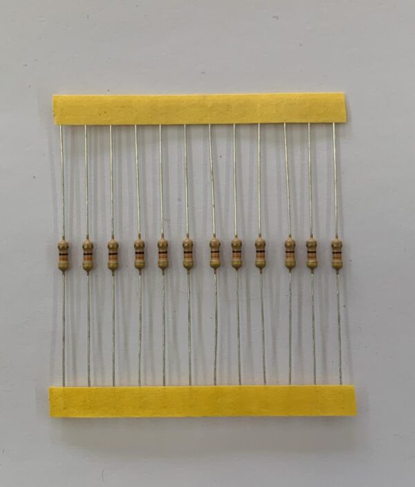Electronic component: 0.25 watt, 430 ohm resistor.