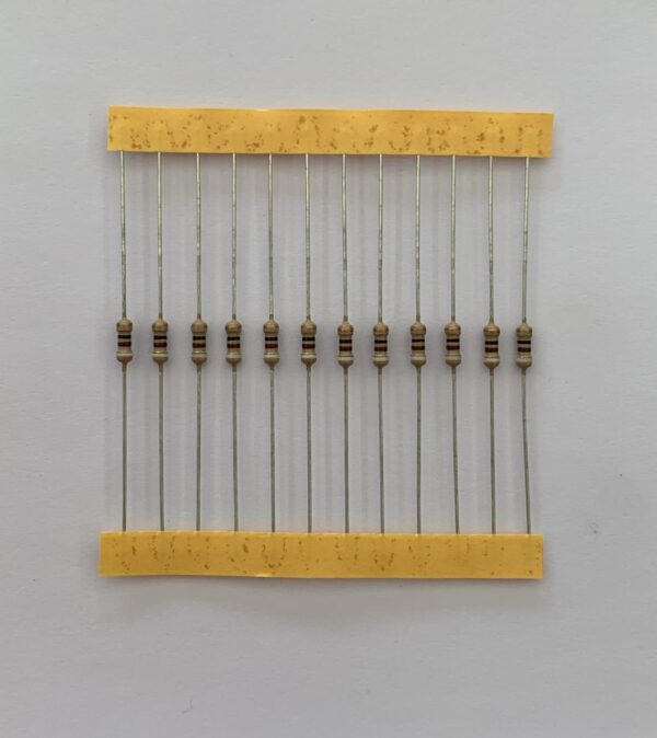 Electronic component: 0.25 watt, 91 ohm resistor.