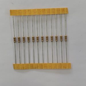 Electronic component: 0.25 watt, 9.1 ohm resistor.