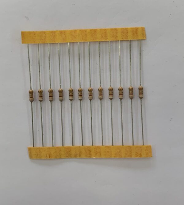 Electronic component: 0.25 watt, 9.1 ohm resistor.