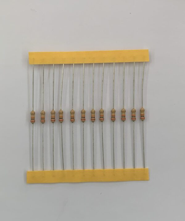 Electronic component: 0.25 watt, 12 kohm resistor.