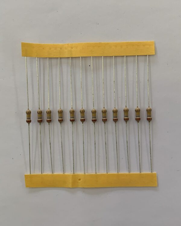 Electronic component: 0.25 watt, 180 kohm resistor.