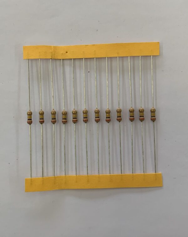 Electronic component: 0.25 watt, 200 kohm resistor.