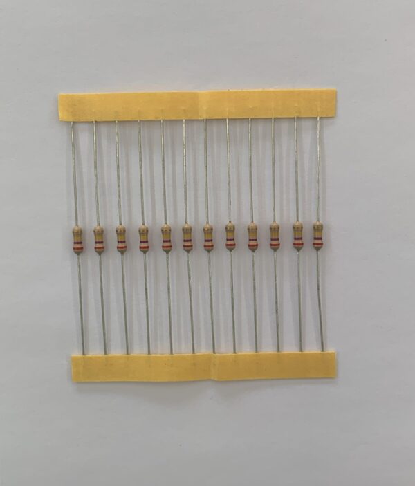 Electronic component: 0.25 watt, 270 kohm resistor.
