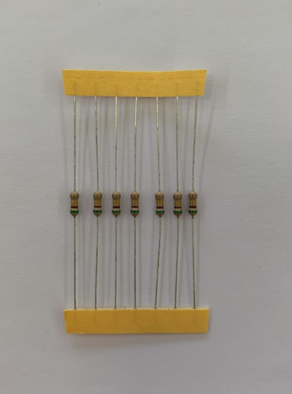 Electronic component: 0.25 watt, 510 kohm resistor.