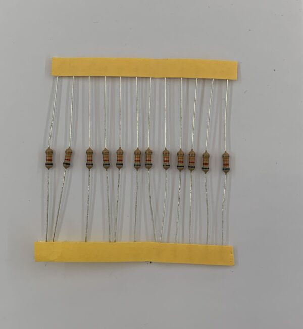 Electronic component: 0.25 watt, 62 kohm resistor.