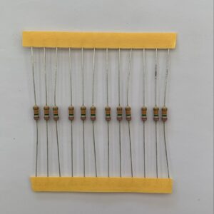 Electronic component: 0.25 watt, 75 kohm resistor.