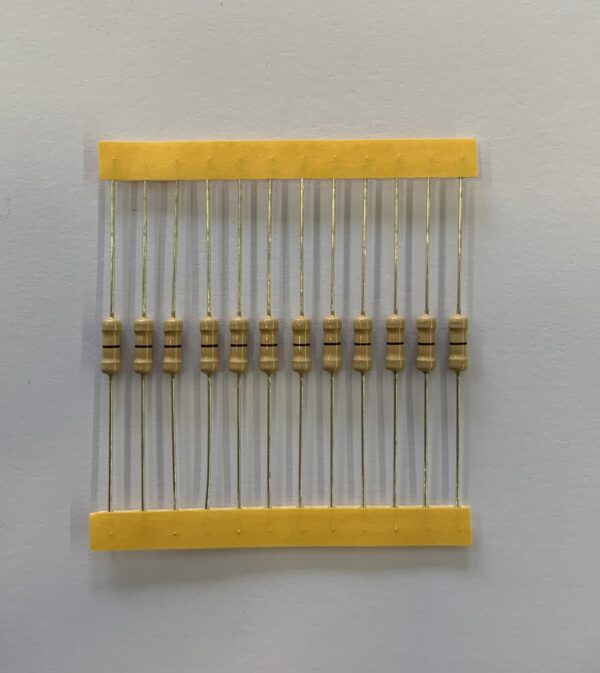 Electronic component: 0.50 watt, 0 ohm resistor.