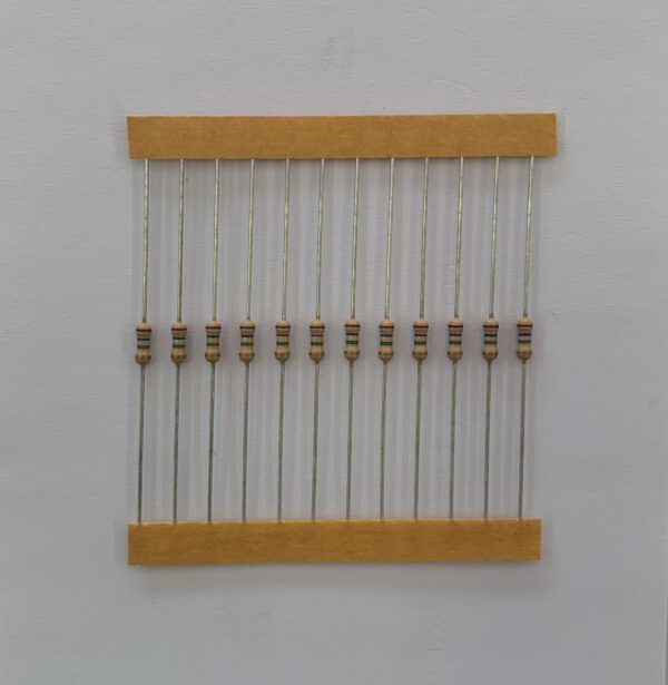 Electronic component: 0.25 watt, 1.6 mohm resistor.