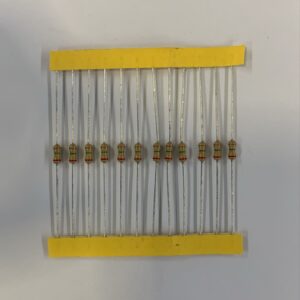 Electronic component: 0.25 watt, 2.4 mohm resistor.