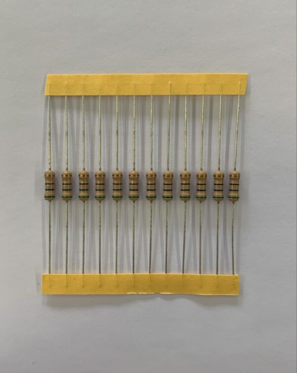 Electronic component: 0.50 watt, 56 ohm resistor.