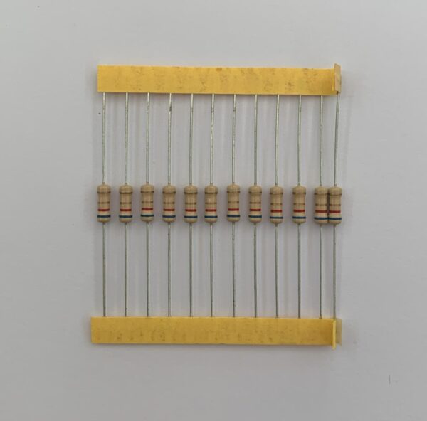 Electronic component: 0.50 watt, 6.2 ohm resistor.