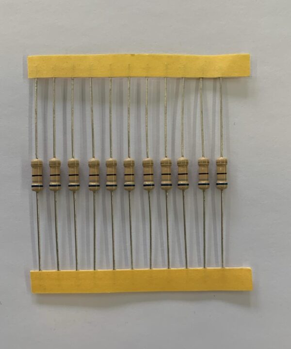 Electronic component: 0.50 watt, 68 ohm resistor.