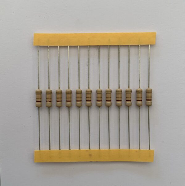 Electronic component: 0.50 watt, 9.1 ohm resistor.