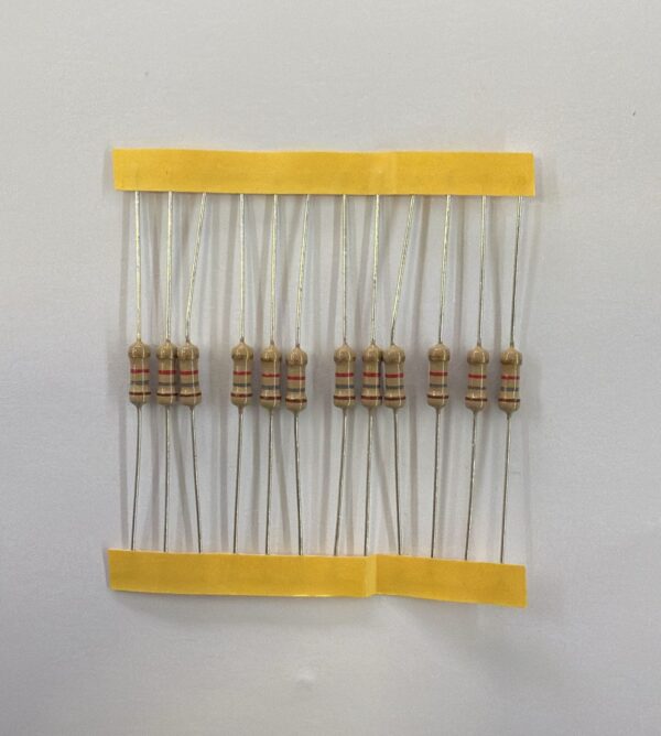 Electronic component: 0.50 watt, 1.8 kohm resistor.