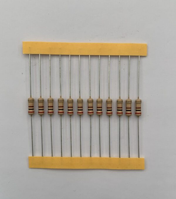 Electronic component: 0.50 watt, 200 ohm resistor.