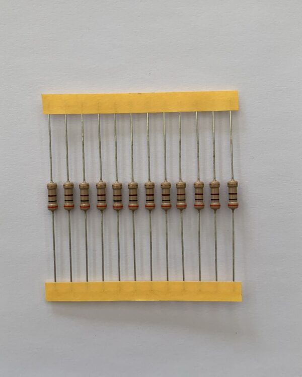 Electronic component: 0.50 watt, 300 ohm resistor.