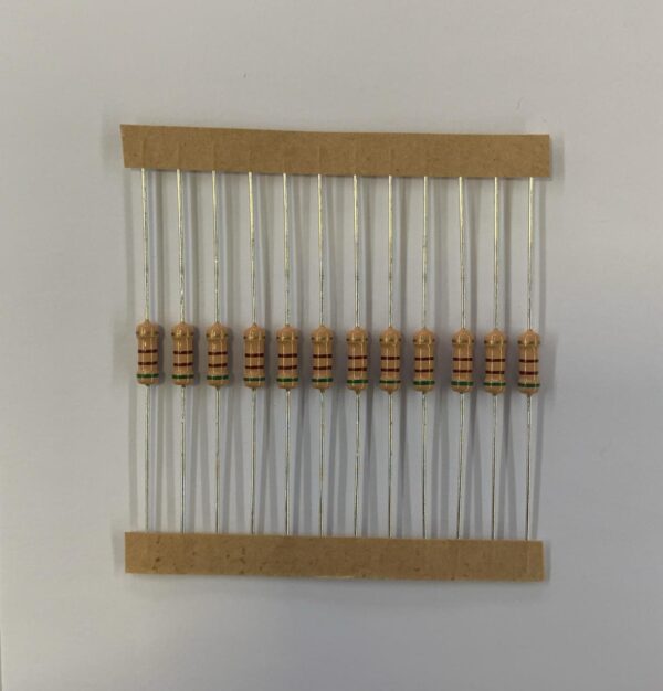 Electronic component: 0.50 watt, 510 ohm resistor.