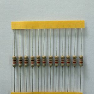 Electronic component: 0.50 watt, 820 ohm resistor.