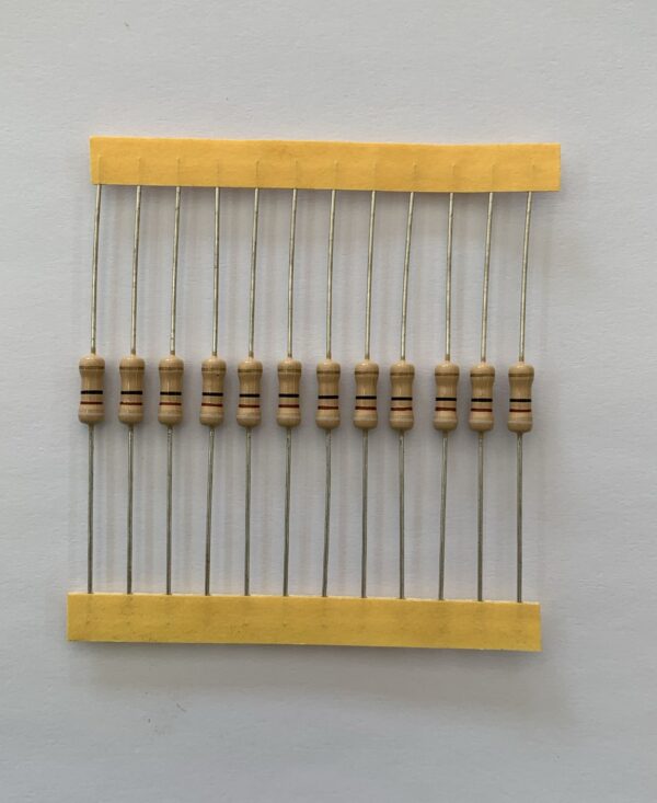 Electronic component: 0.50 watt, 91 ohm resistor.