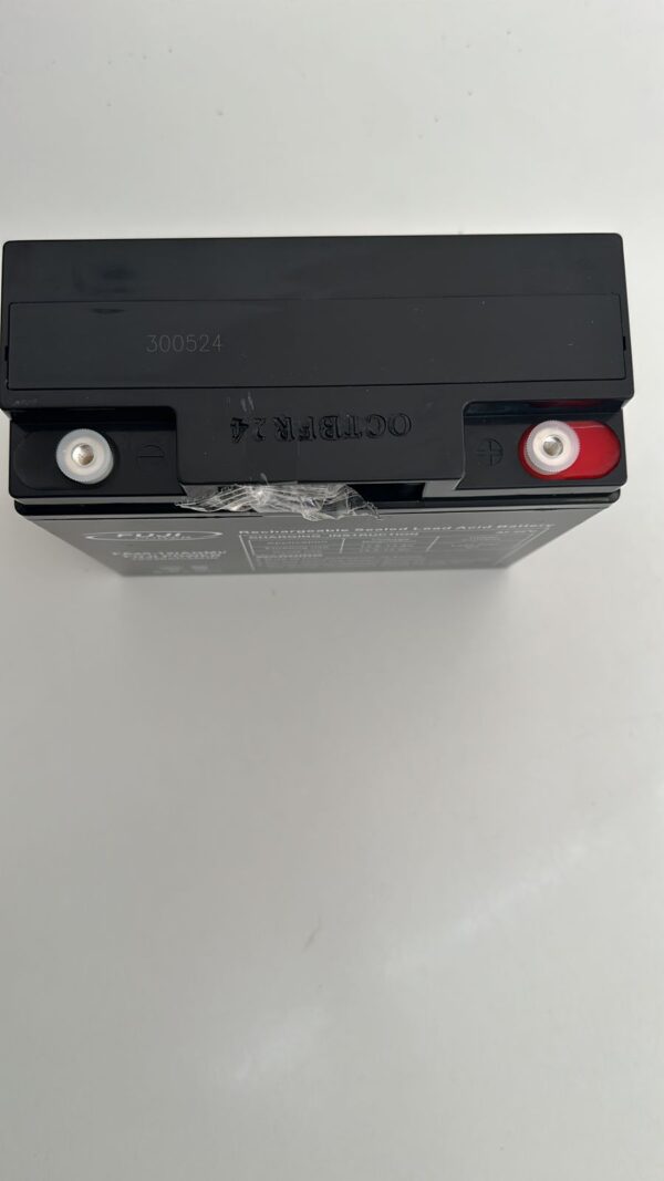 Fuji Battery Lead Acid 12V 20A top view