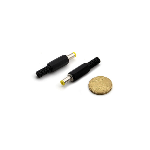 Yellow Head Male DC Power Jack - 5.0x3.0x14mm - Pin 1.0mm