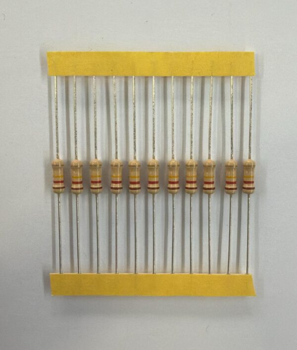 Electronic component: 0.50 watt, 120 kohm resistor.