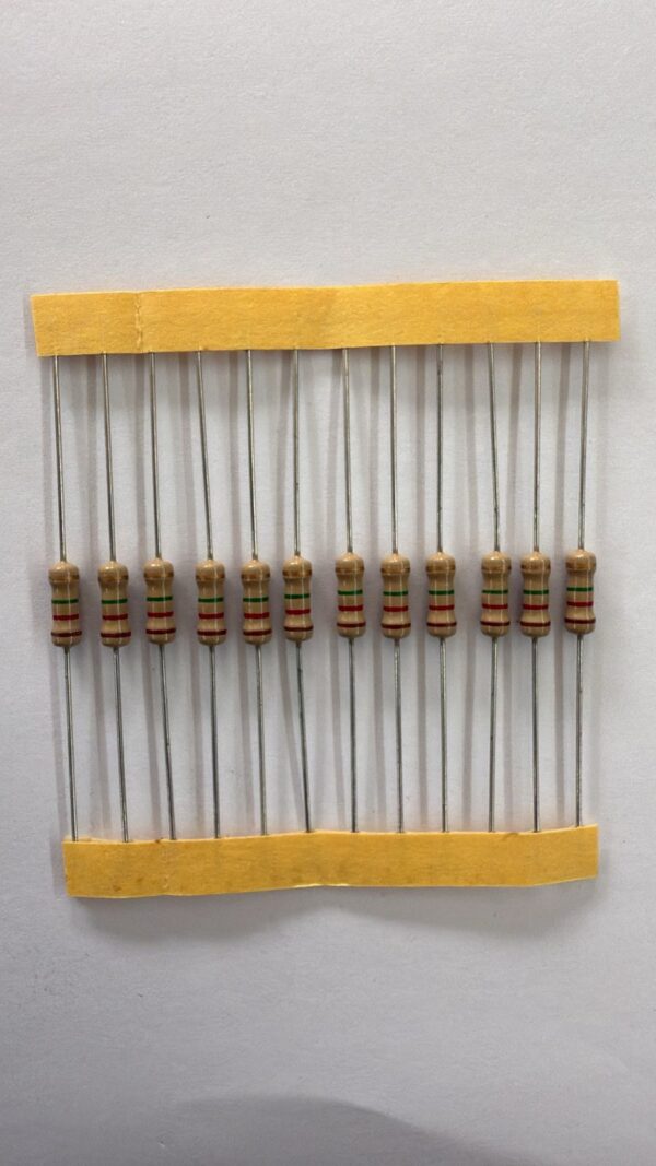 Electronic component: 0.50 watt, 1.2 mohm resistor.