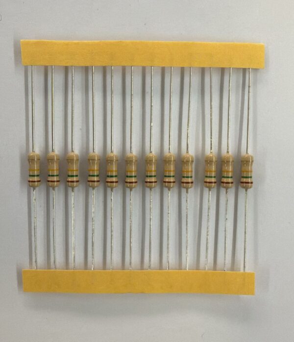 Electronic component: 0.50 watt, 150 kohm resistor.