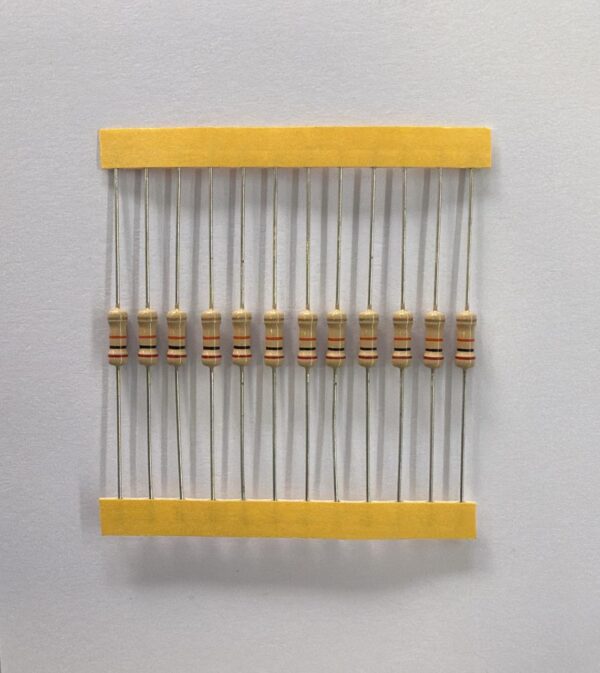 Electronic component: 0.50 watt, 20 kohm resistor.