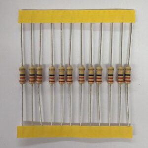 Electronic component: 0.50 watt, 2.2 mohm resistor.