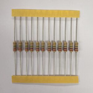 Electronic component: 0.50 watt, 2.7 mohm resistor.