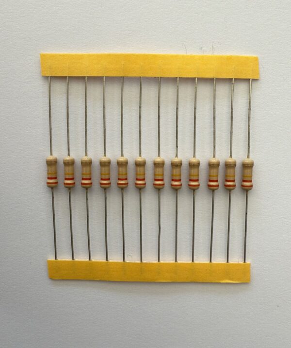 Electronic component: 0.50 watt, 330 kohm resistor.