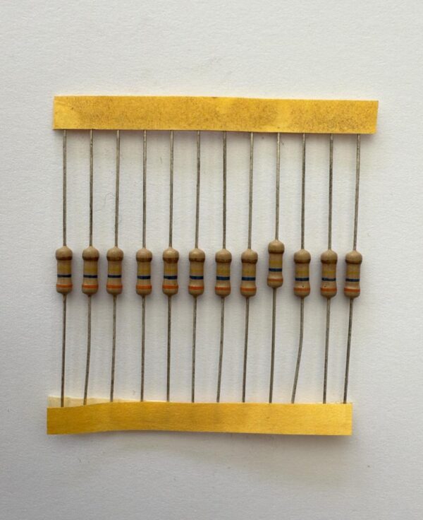 Electronic component: 0.50 watt, 360 kohm resistor.