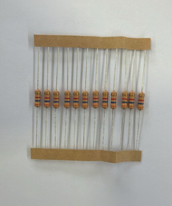 Electronic component: 0.50 watt, 3.6 kohm resistor.