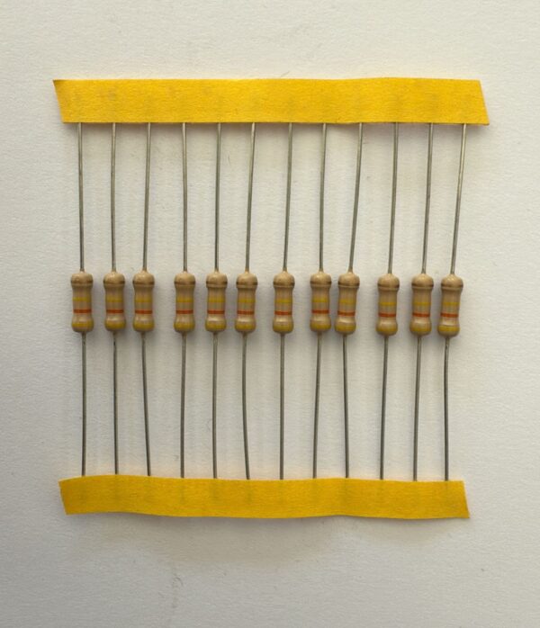 Electronic component: 0.50 watt, 430 kohm resistor.