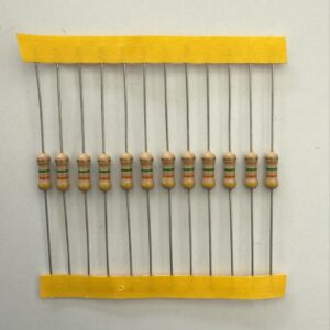 Electronic component: 0.50 watt, 4.3 mohm resistor.