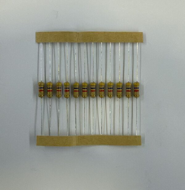 Electronic component: 0.50 watt, 4.7 kohm resistor.