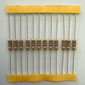 Electronic component: 0.50 watt, 4.7 mohm resistor.