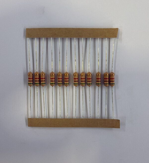 Electronic component: 0.50 watt, 5.1 kohm resistor.