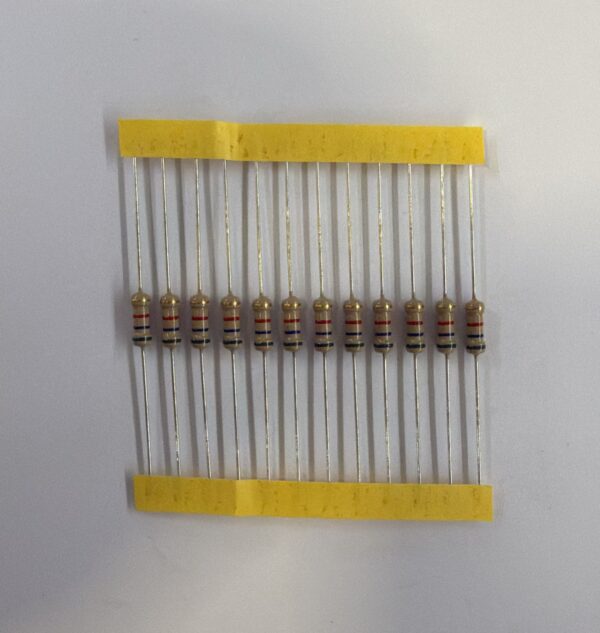 Electronic component: 0.50 watt, 5.6 kohm resistor.